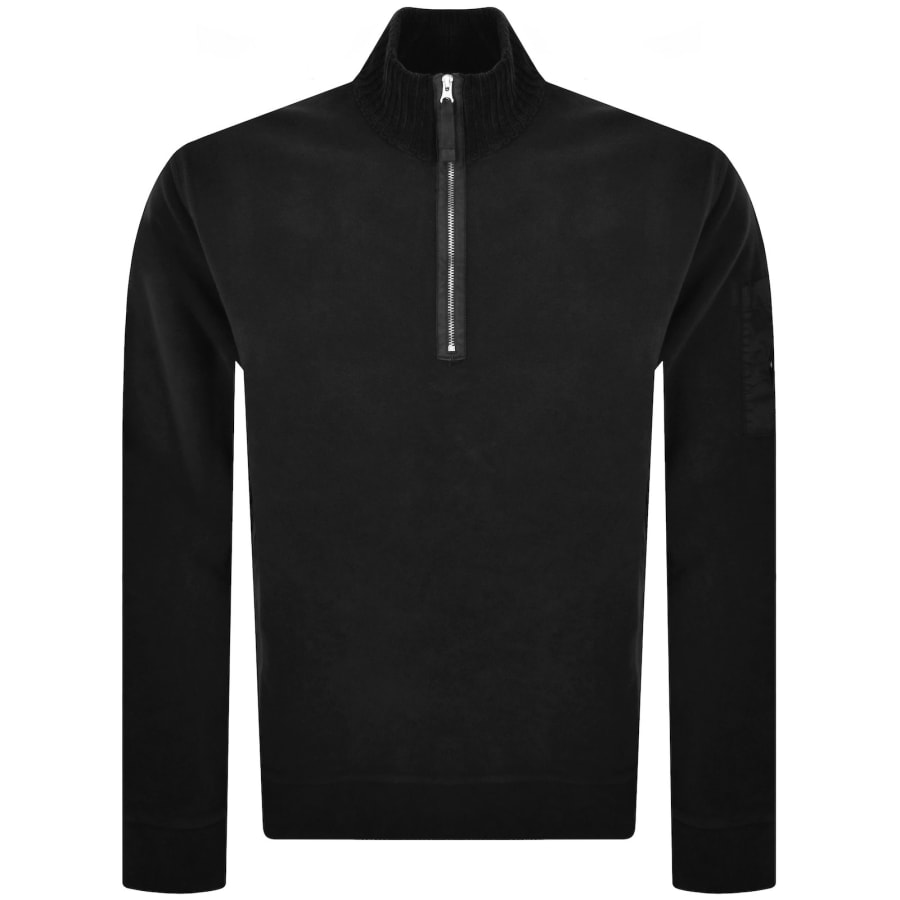 CP Company Quarter Zip Sweatshirt Black | Mainline Menswear ca